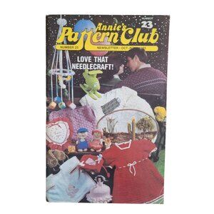 Annie's Pattern Club No 23 Needle Craft Newsletter Booklet Quilt Dress 1983 Ma P